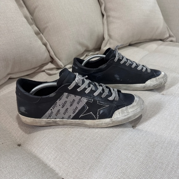 Golden Goose Sneakers black with tape accent. EU45 - Picture 1 of 4